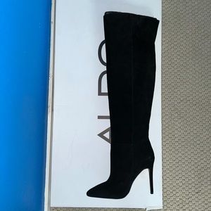 Black Aldo over the knee boots. Original $200 selling for $100
